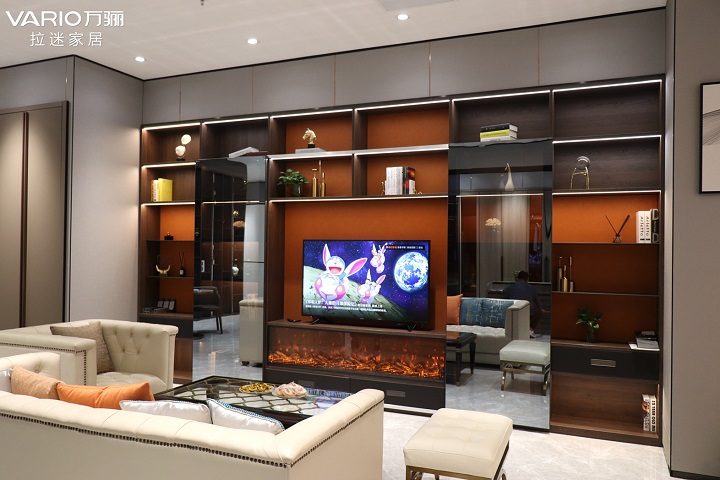 北欧简约整体电视柜