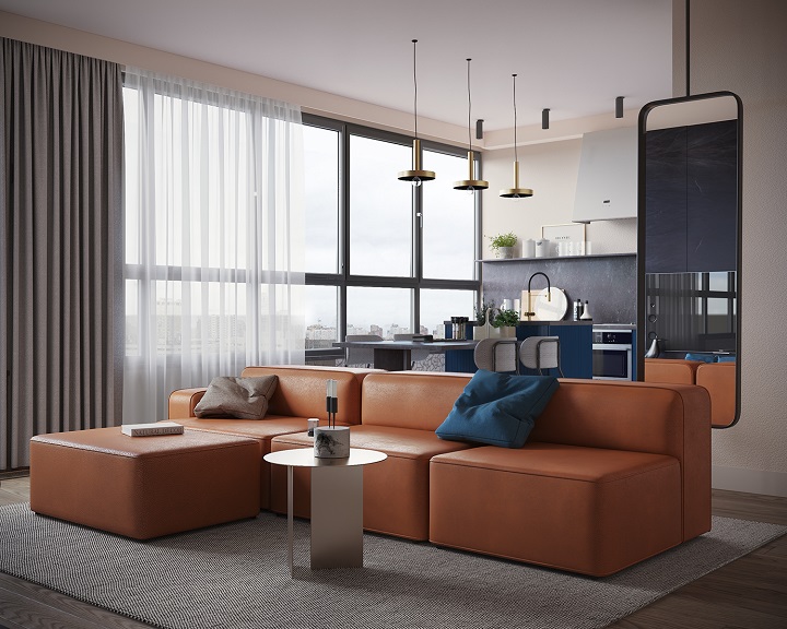 客厅定制效果图