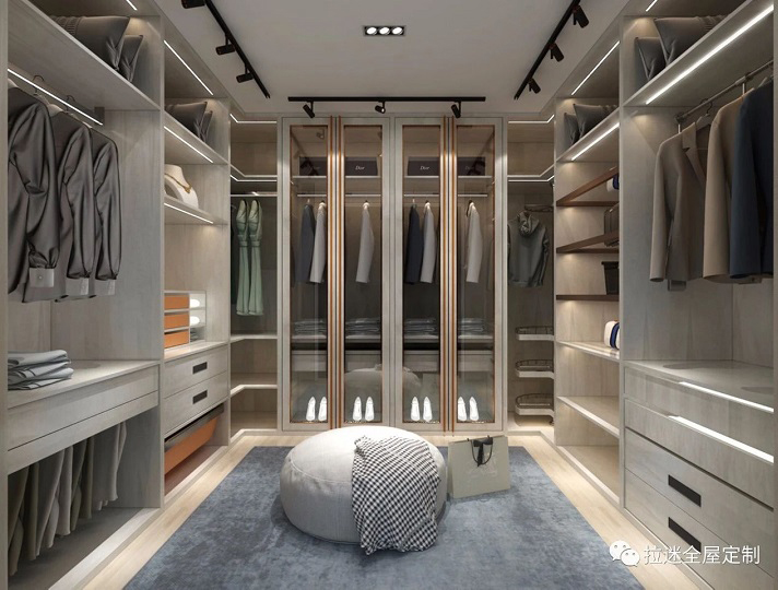 定制衣柜，衣帽间效果图
