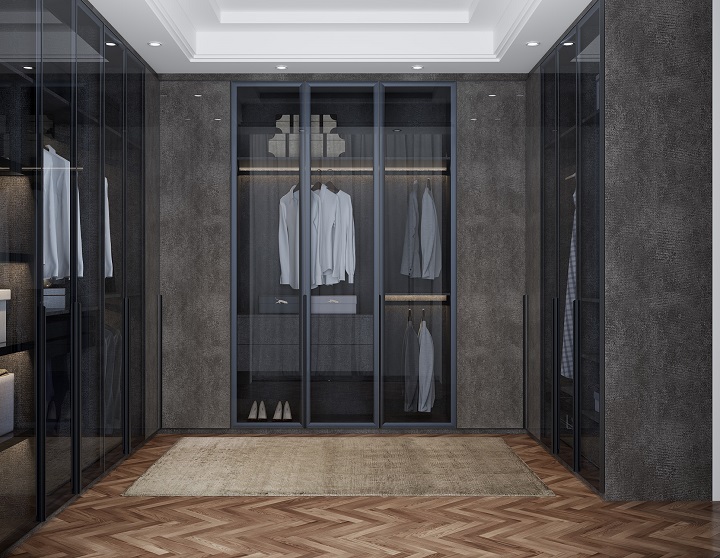 轻奢整体衣柜效果图