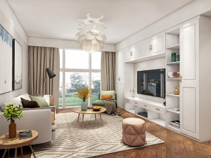 简约客厅定制效果图
