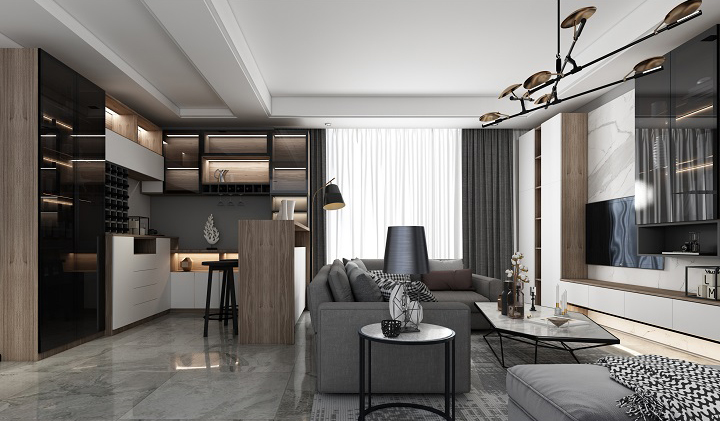 客餐厅定制效果图